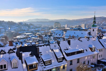 Siegen Allemagne dans le soleil d'hiver