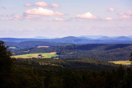 the landscape of the german vogelsbergkreis
