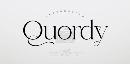 Elegance Luxury wedding alphabet font. Typography elegant classic lettering serif fonts decorative vintage retro for logo. vector illustration