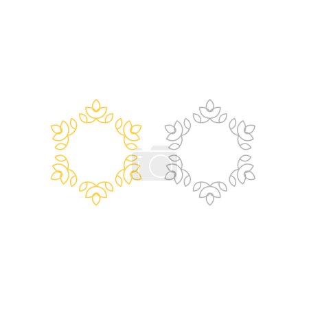 Illustration for Luxury Spa Hammam Wellness Sign Symbol Logo Vector - Royalty Free Image