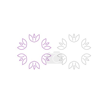 Ilustración de Spa de lujo Hammam Wellness Sign Symbol Logo Vector - Imagen libre de derechos