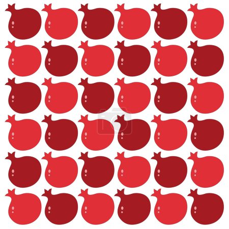 RED VINTAGE POMEGRANATE PATTERN TEXTURE BACKGROUND VECTOR