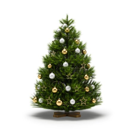Photo for Christmas trees isolated on the white background - Royalty Free Image