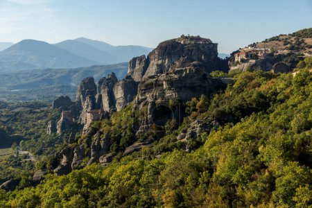 Photo for Amazing Panoramic view of Meteora Monasteries, Thessaly, Greece - Royalty Free Image