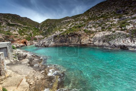 Téléchargez les photos : Panorama incroyable du littoral de Zakynthos, île ionienne, Grèce - en image libre de droit