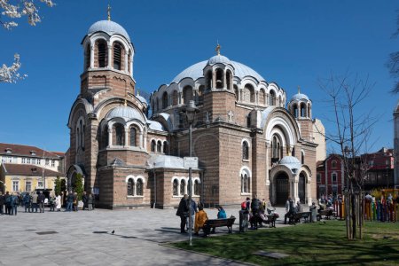 Téléchargez les photos : SOFIA, BULGARIE 19 MARS 2023 : Église orthodoxe Sveti Sedmochislenitsi à Sofia, Bulgarie - en image libre de droit