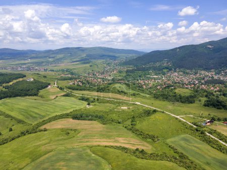 Amazing Aerial view of Vitosha Mountain near Village of Rudartsi, Pernik region, Bulgaria