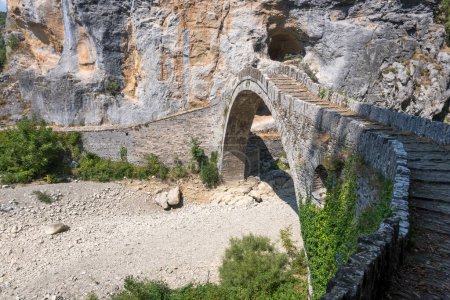 Photo for Amazing  view of Kokkorou stone bridge at Pindus Mountains, Zagori, Epirus, Greece - Royalty Free Image