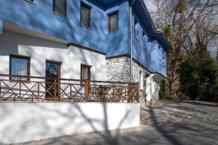 Altes Haus in Moustheni in der Nähe von Kavala, Ostmakedonien und Thrakien, Griechenland