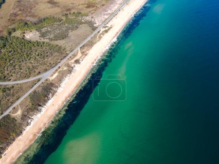 Aerial view of The Driver Beach near resort of Dyuni, Burgas Region, Bulgaria