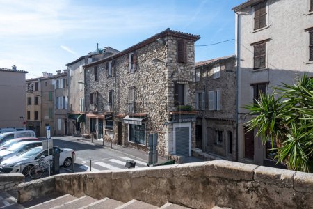 Photo for ANTIBES, FRANCE - JANUARY 29, 2024: Panorama of old town of Antibes, Provence Alpes-Cote d'Azur, France - Royalty Free Image