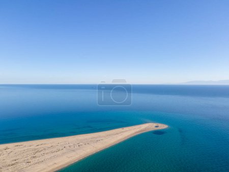 Toller Blick auf die Kassandra-Küste in der Nähe des Possidi-Strandes, Chalkidiki, Zentralmakedonien, Griechenland