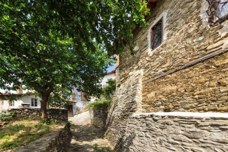 El pueblo histórico de Ampelakia, Larissa, Tesalia, Grecia