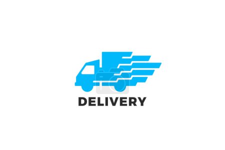 Photo for Delivery Cargo Logo Car Vehicle Design Vector template. - Royalty Free Image