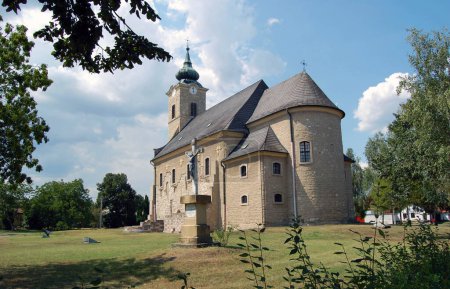 beautiful church in Hungarian village