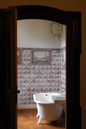 Téléchargez les photos : Salle de bain à Betliar Manor, Slovaquie - en image libre de droit