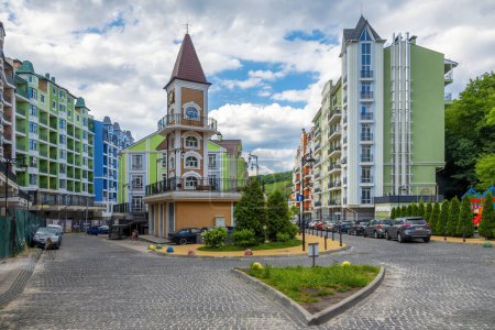 Photo for 2023-07-03 Kyiv, Ukraine. New real estate houses on Podil district, Kyiv - Royalty Free Image