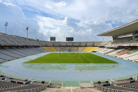 Téléchargez les photos : L'ancien stade olympique Estadi Olimpic Lluis Companys, Barcelone, Catalogne, Espagne - en image libre de droit