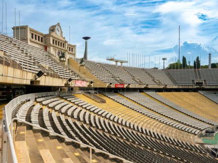 Photo for The former Olympic Stadium Estadi Olimpic Lluis Companys, Barcelona, Catalonia, Spain - Royalty Free Image