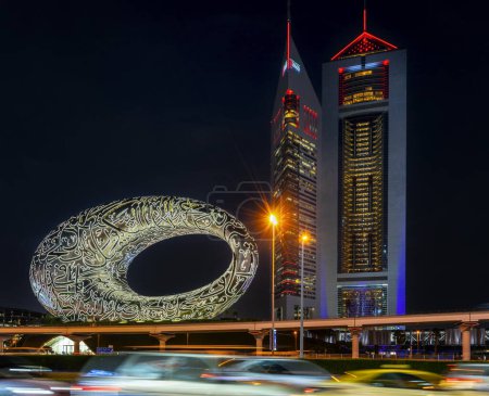 Foto de Eye of the Future, Sheik Zayed Road, Downtown Dubai, Emiratos Árabes Unidos, Asia, 2023, diciembre - Imagen libre de derechos