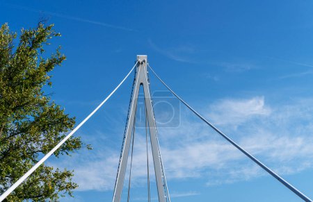Pilares del puente, Katzengrabensteg, Berlin-Kpenick, Berlin, Germany