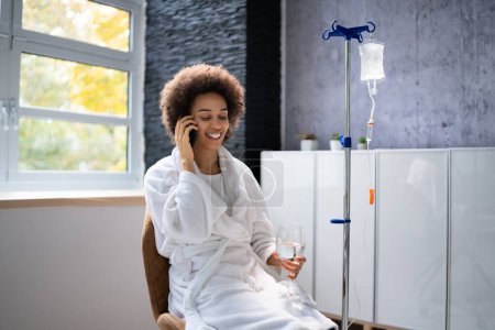 Vitamin Therapy IV Drip Infusion In Women Blood