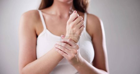 Wrist Pain Holding And Massaging Joints After Injury