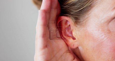 Photo for Ear Damage And Hear Problems, Damage Aid And Audiology - Royalty Free Image