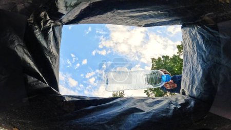 Photo for Recycling Plastic Trash. Waste Or Garbage Disposal - Royalty Free Image