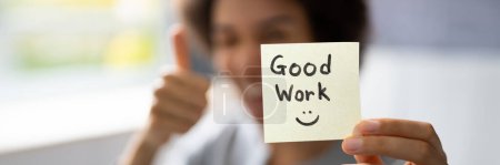 Photo for Good Work Deserves Praise: Compliments on a Note - Royalty Free Image