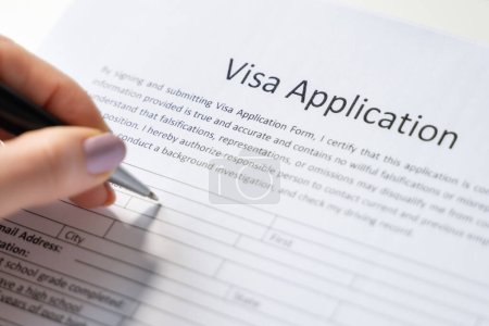Photo for Digital Visa Application: Embassy Form Fill and Registration - Royalty Free Image