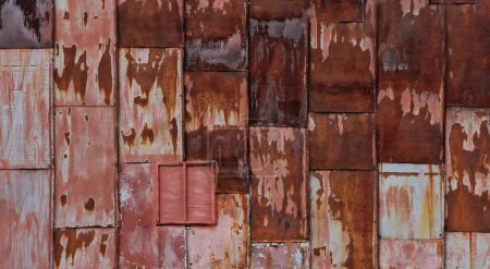 Foto de Elegancia intemporal: Textura de metal oxidado de belleza en descomposición - Imagen libre de derechos
