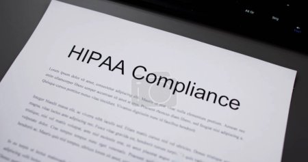Foto de Cumplimiento de la privacidad del paciente HIPAA. Seguridad de la información médica - Imagen libre de derechos