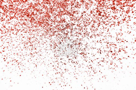 Téléchargez les photos : Paillettes rouges isolées sur fond blanc - en image libre de droit