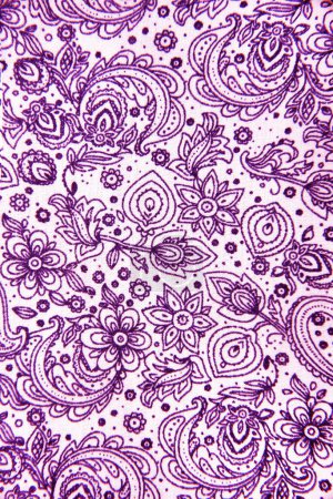 Téléchargez les photos : Gros plan de tissu texturé floral bacground - en image libre de droit
