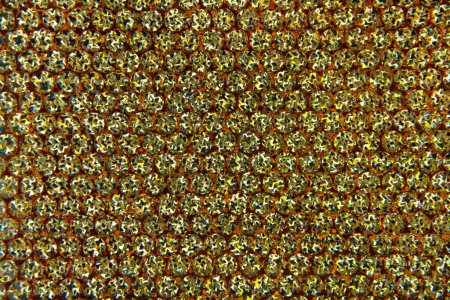 Photo for Close up of the rhinestone golden background - Royalty Free Image