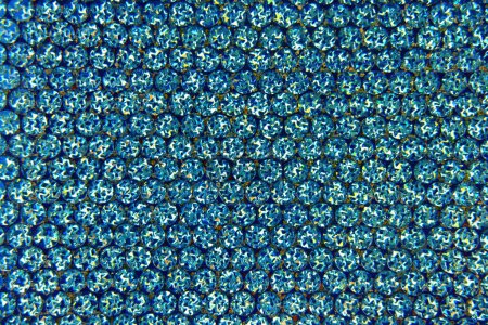 Photo for Close up of the rhinestone blue background - Royalty Free Image