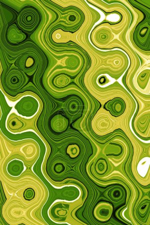Photo for Spring green color  layered abstract illustration wavy  background - Royalty Free Image