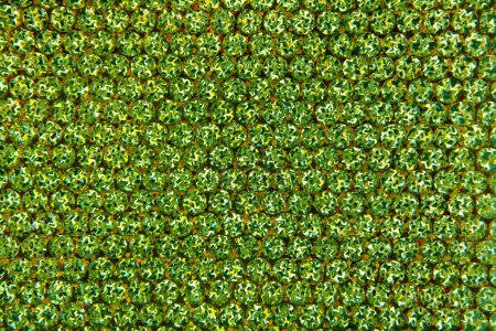 Close up of the rhinestone green background