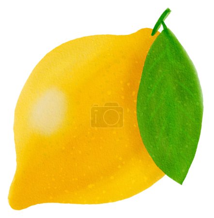 Foto de Limón amarillo aislado sobre un fondo blanco - Imagen libre de derechos