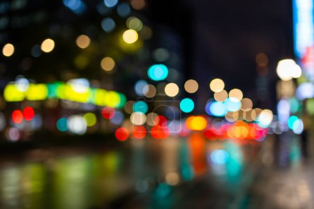 Photo for Blurred abstract city street light background. - Royalty Free Image