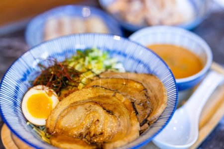 Photo for Grill pork ramen bowl in restaurant - Royalty Free Image
