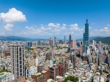 Téléchargez les photos : Taipei, Taiwan - 28 septembre 2022 : Skyline de la ville de Taipei à Taiwan - en image libre de droit