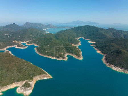 Foto de Vista superior del paisaje natural de Hong Kong Sai Kung - Imagen libre de derechos