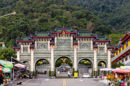 Foto de Nantou, Taiwan - 29 October 2022: BaoHu Dimu Temple at Puli of Nantou of Taiwan - Imagen libre de derechos