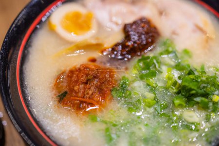 Photo for Traditional Japanese spicy ramen bowl - Royalty Free Image