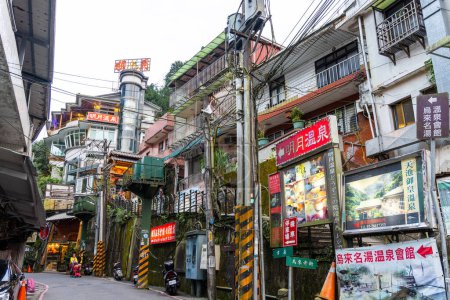 Téléchargez les photos : Taiwan - 19 Février 2023 : Taiwan Wulai old street - en image libre de droit