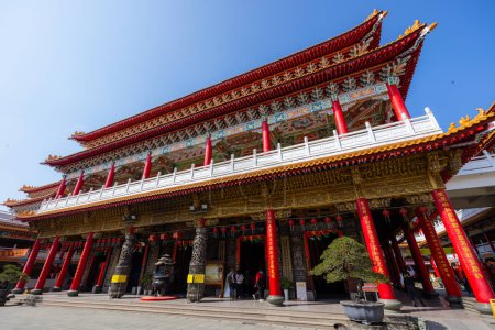 Photo for Tainan, Taiwan - 22 February 2023: Luermen Tianhou Gong Mazu Temple in Tainan of Taiwan - Royalty Free Image