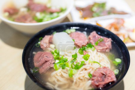 Photo for Soup dish with beef and noodles - Royalty Free Image