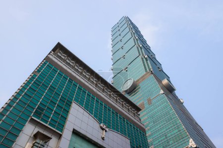 Photo for Low angle of Taiwan Taipei 101 tower - Royalty Free Image